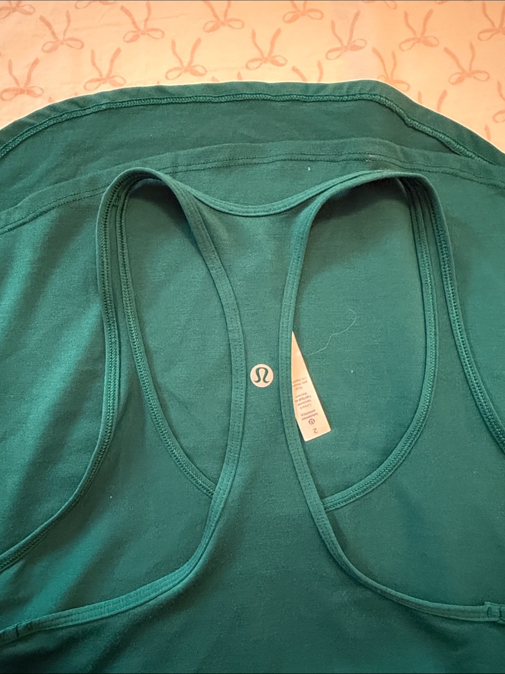 Green Lululemon Racerback Tank - Picture 2 of 3